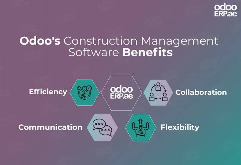 Odoo Construction Management Software benefits to streamline operations.